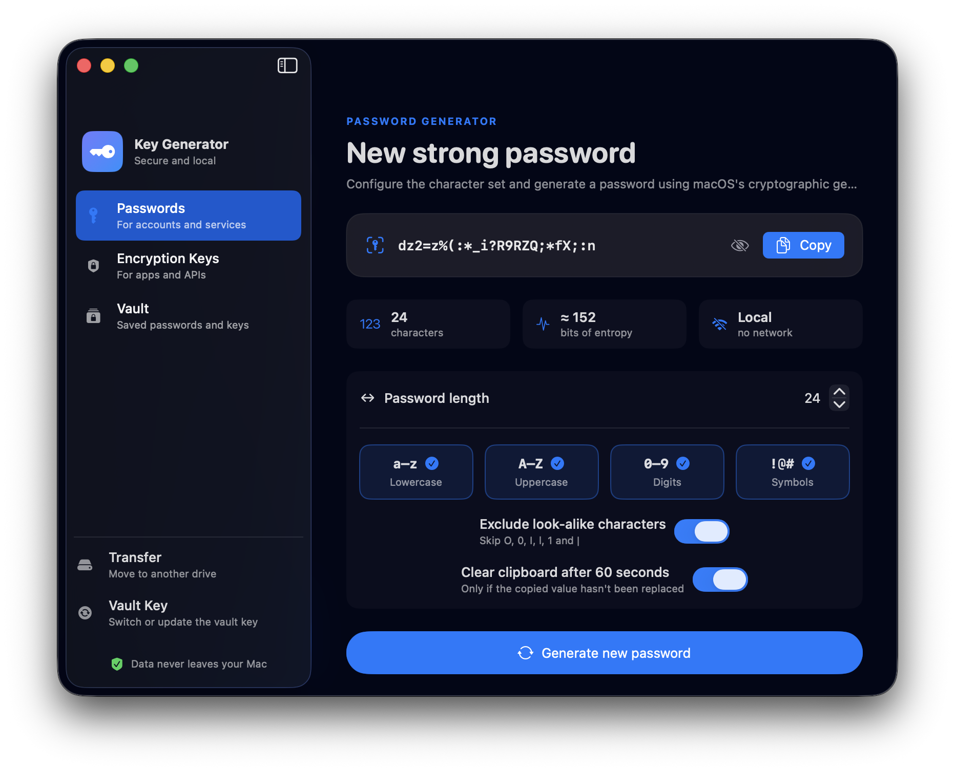 KeyGenerator para macOS